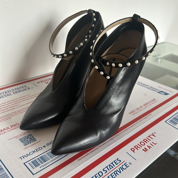 Jimmy Choo bootie heels with pearl detail - Picture 8 of 8